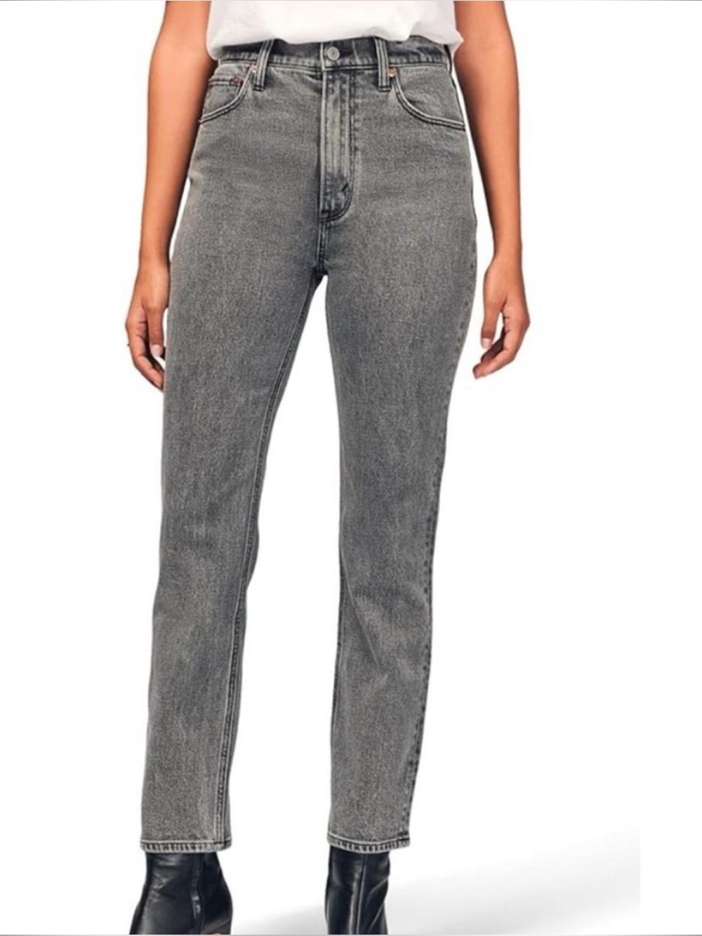 Abercrombie & Fitch Straight Ankle Jeans